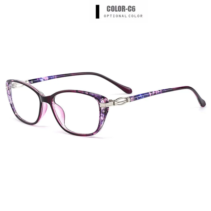 Gmei Women's Eyeglasses Ultra-Light Tr90 Square Full Rim Eyewear M1688