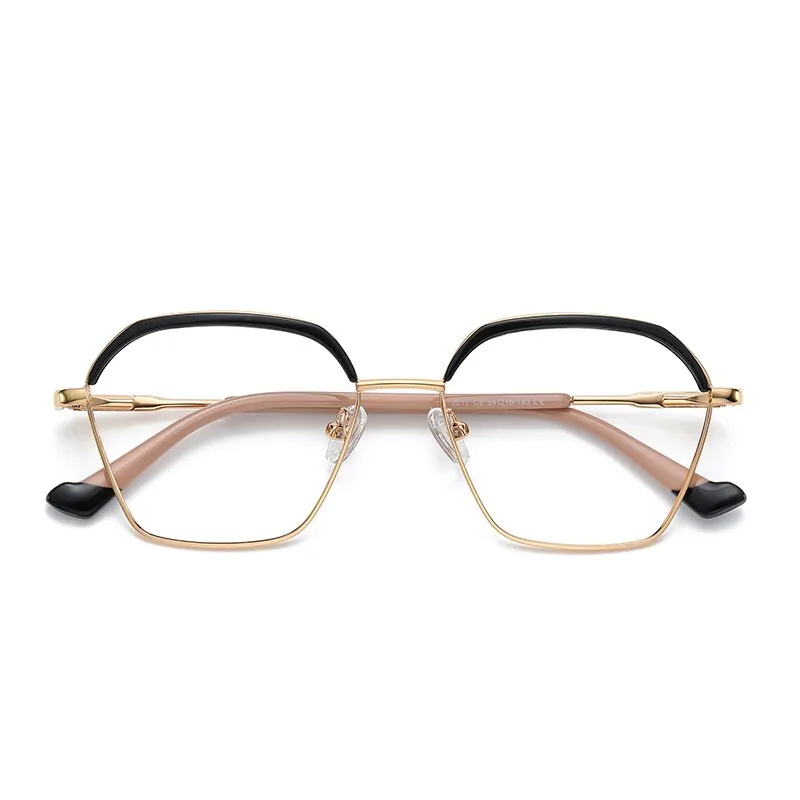 Gmei Women's Full Rim Alloy Square Frame Eyeglasses 3017