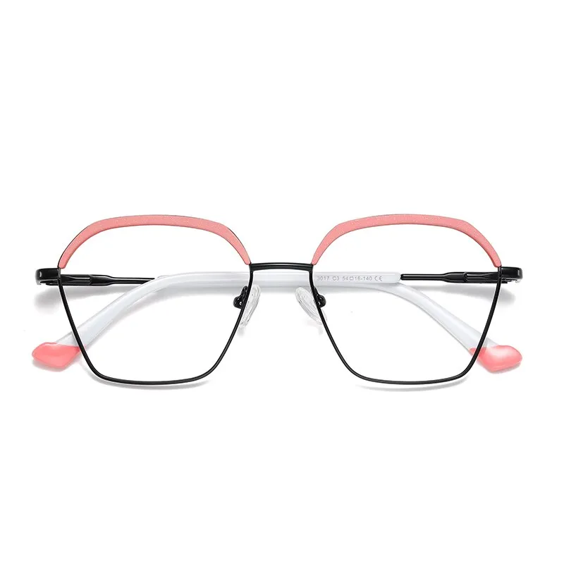 Gmei Women's Full Rim Alloy Square Frame Eyeglasses 3017