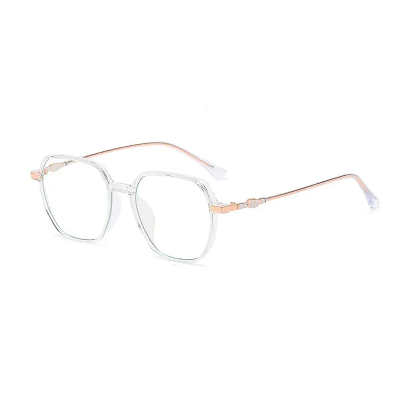 Handoer Unisex Full Rim Polygonal Square Tr 90 Eyeglasses Lk304