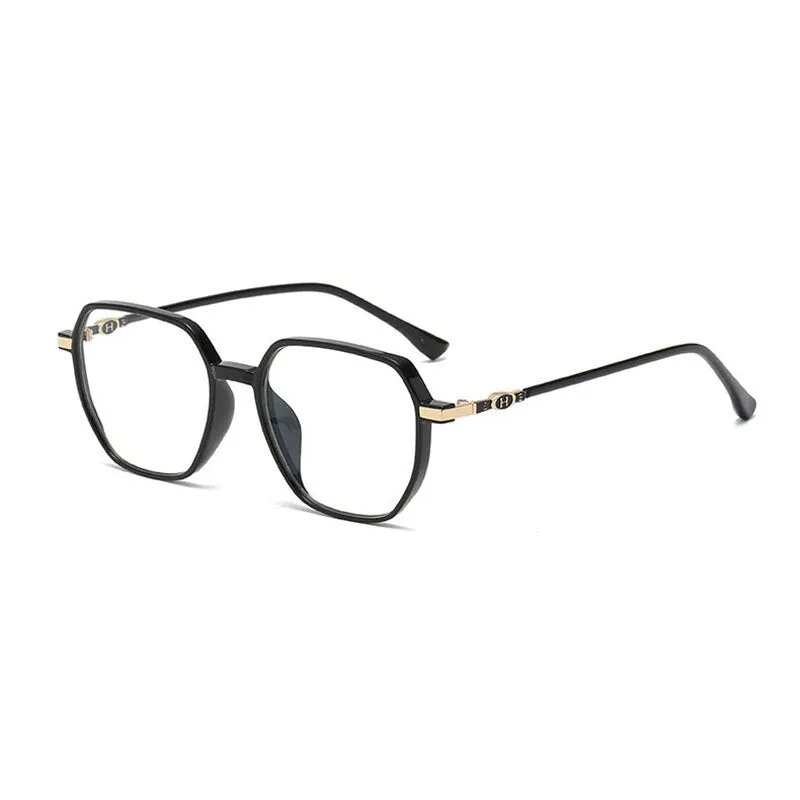 Handoer Unisex Full Rim Polygonal Square Tr 90 Eyeglasses Lk304