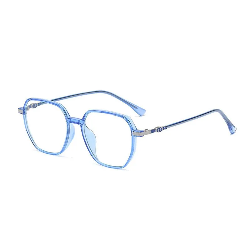 Handoer Unisex Full Rim Polygonal Square Tr 90 Eyeglasses Lk304