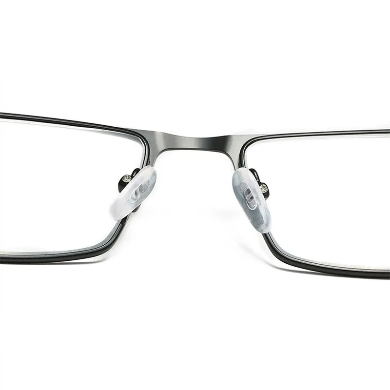 Handoer Unisex Full Rim Square Alloy Reading Glasses 070