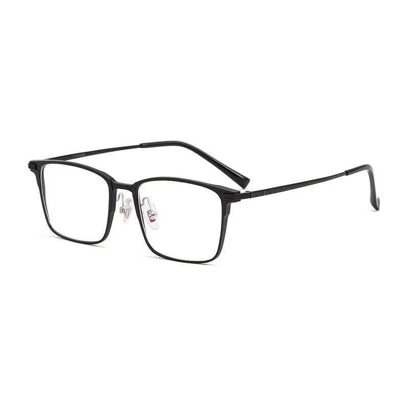 Handoer Unisex Full Rim Square Aluminum Magnesium Alloy Eyeglasses 5051