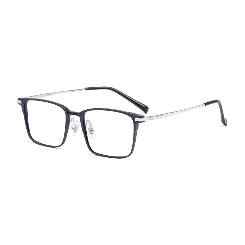 Handoer Unisex Full Rim Square Aluminum Magnesium Alloy Eyeglasses 5051