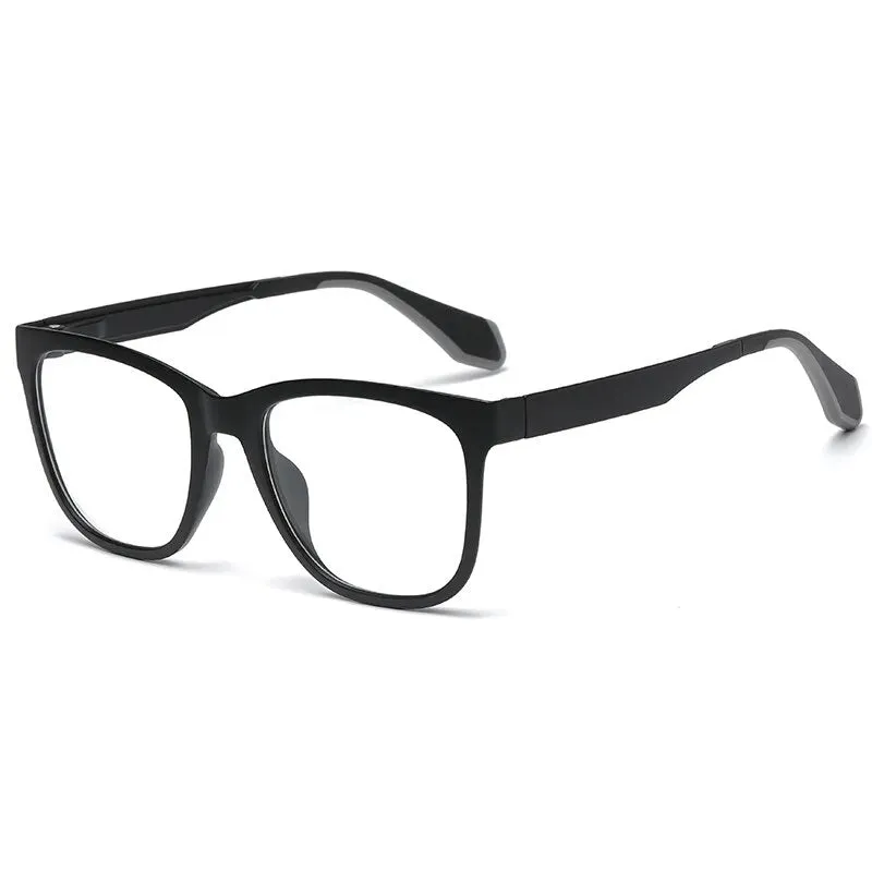 Hdcrafter Men's Full Rim Square Tr 90 Titanium Sport Eyeglasses 02002