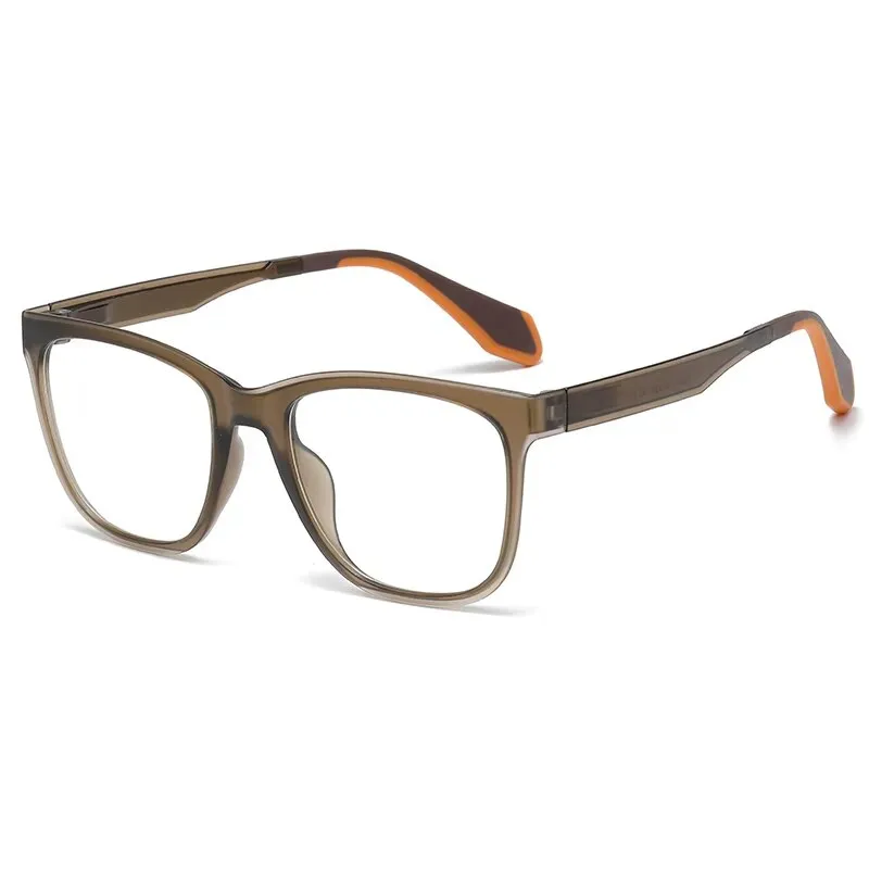 Hdcrafter Men's Full Rim Square Tr 90 Titanium Sport Eyeglasses 02002