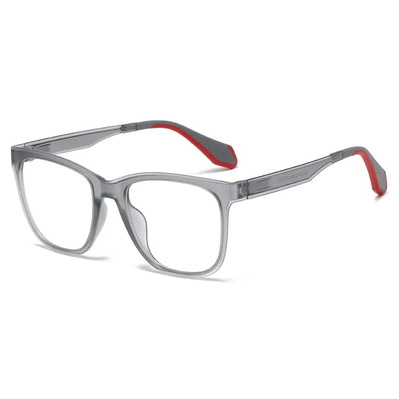 Hdcrafter Men's Full Rim Square Tr 90 Titanium Sport Eyeglasses 02002