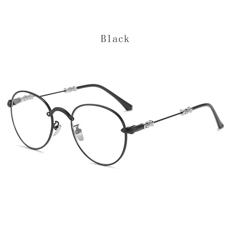 Hdcrafter Unisex Full Rim Oval Alloy Progressive Reading Glasses 9003