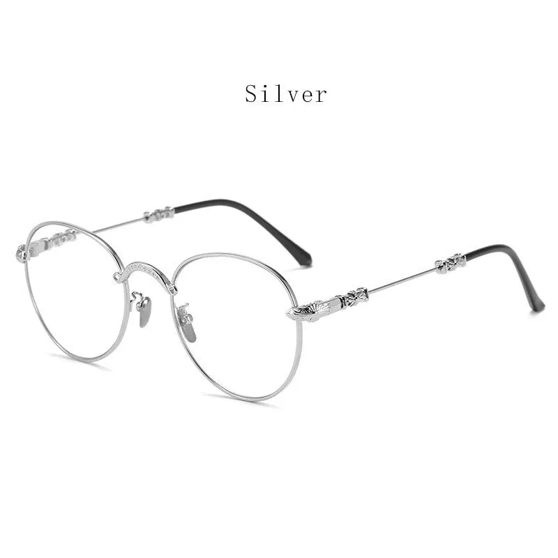 Hdcrafter Unisex Full Rim Oval Alloy Progressive Reading Glasses 9003