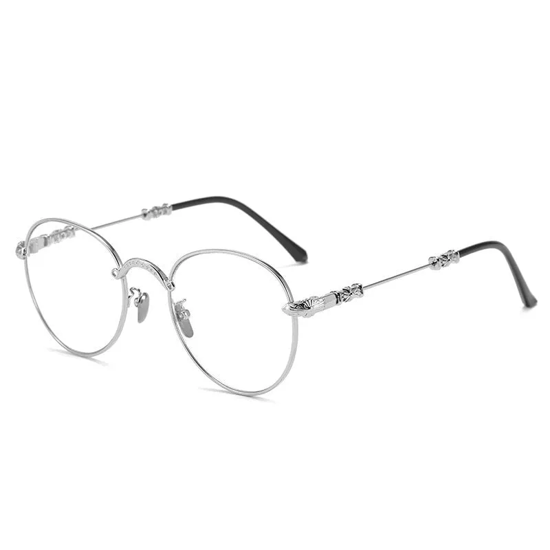 Hdcrafter Unisex Full Rim Oval Alloy Progressive Reading Glasses 9003