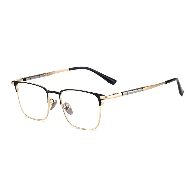 Hdcrafter Unisex Full Rim Square Titanium Eyeglasses 9009t