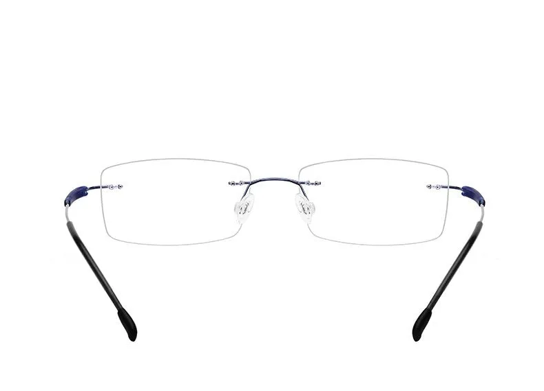 Hdcrafter Unisex Rimless Rectangle Titanium Frame Eyeglasses 3125