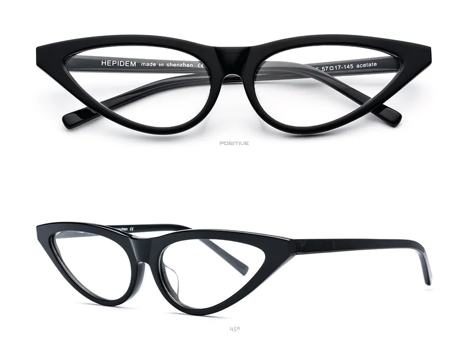 Hepidem Women's Eyeglasses Acetate Cat Eye 9115