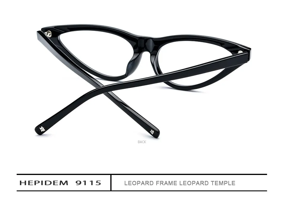 Hepidem Women's Eyeglasses Acetate Cat Eye 9115