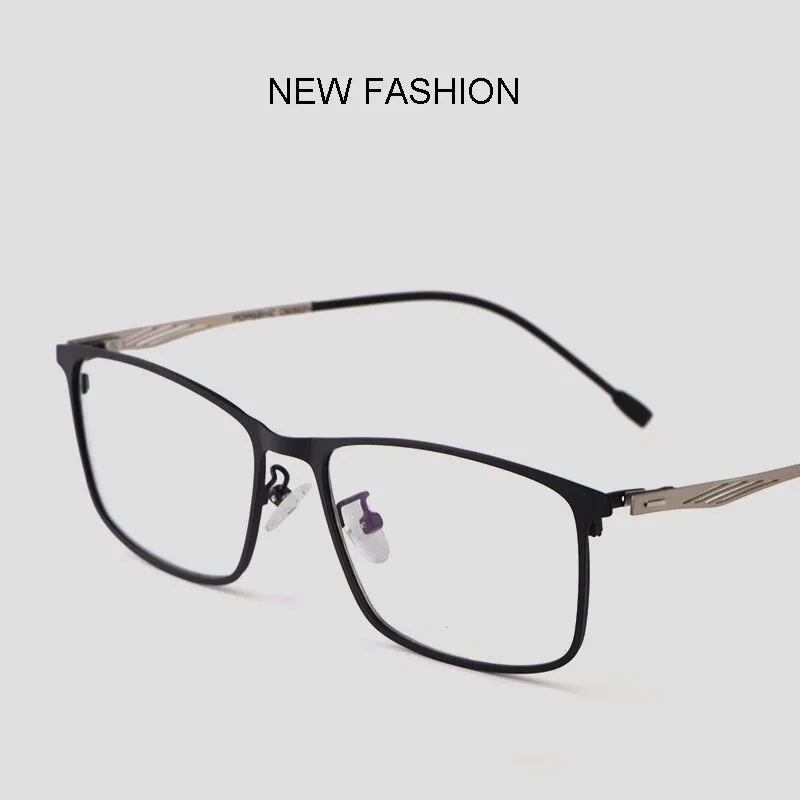 Hotochki Men's Full Rim Alloy Frame Eyeglasses 8835