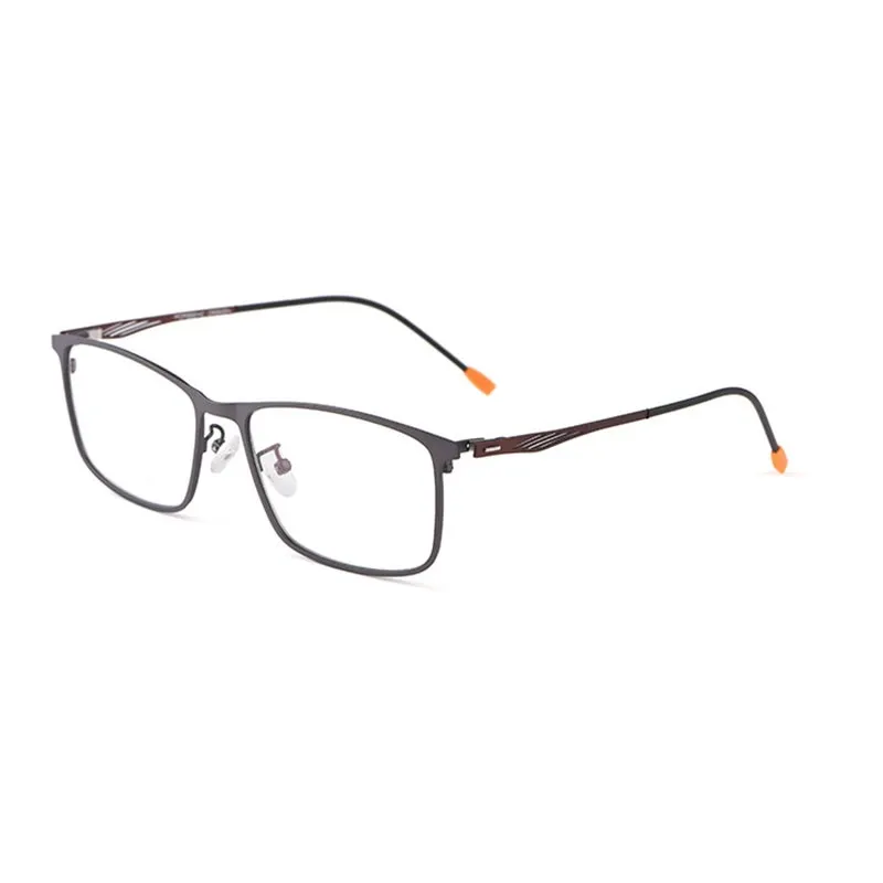 Hotochki Men's Full Rim Alloy Frame Eyeglasses 8835