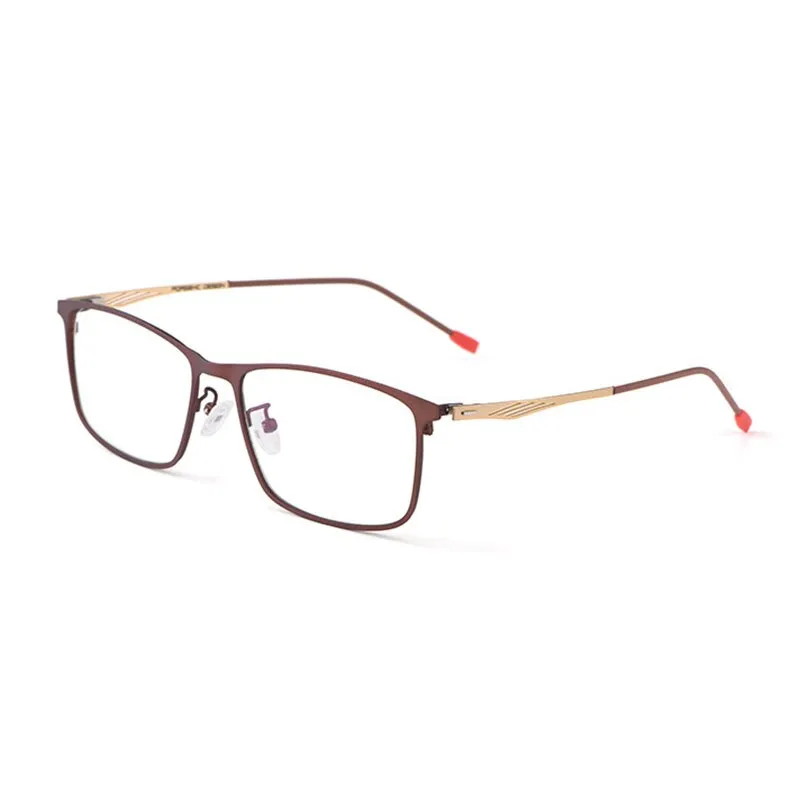 Hotochki Men's Full Rim Alloy Frame Eyeglasses 8835