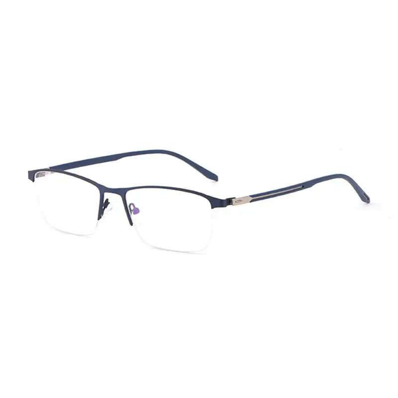 Hotochki Mens Semi Rim Square Alloy Eyeglasses 9833