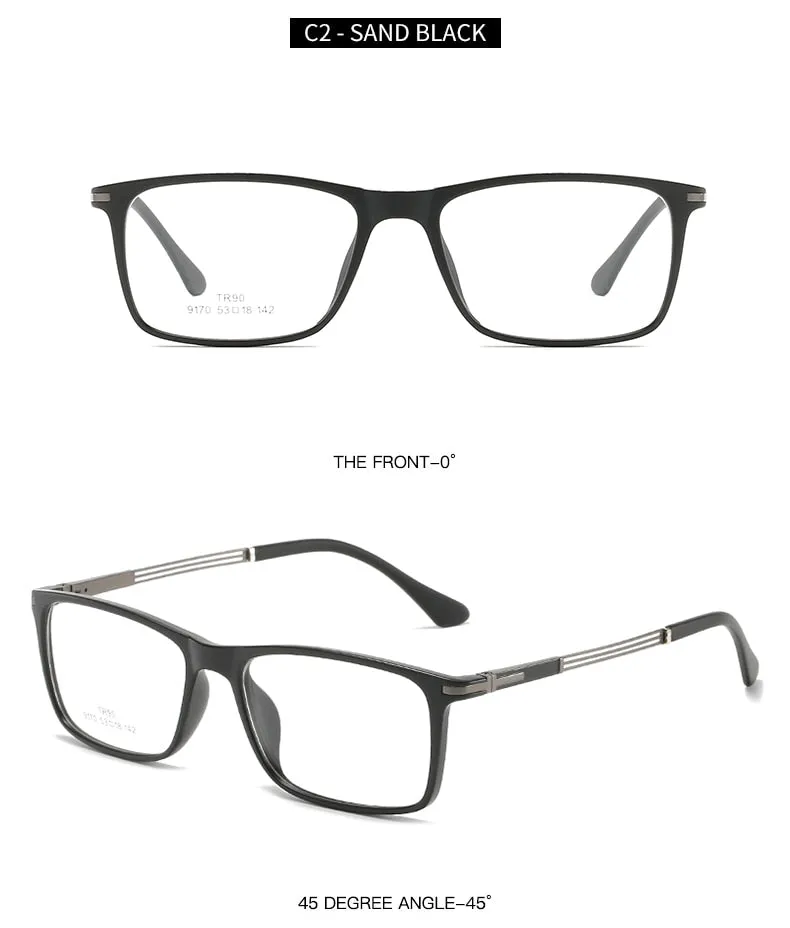 Hotochki Unisex Full Rim Aluminum Magnesium Frame Eyeglasses 9170