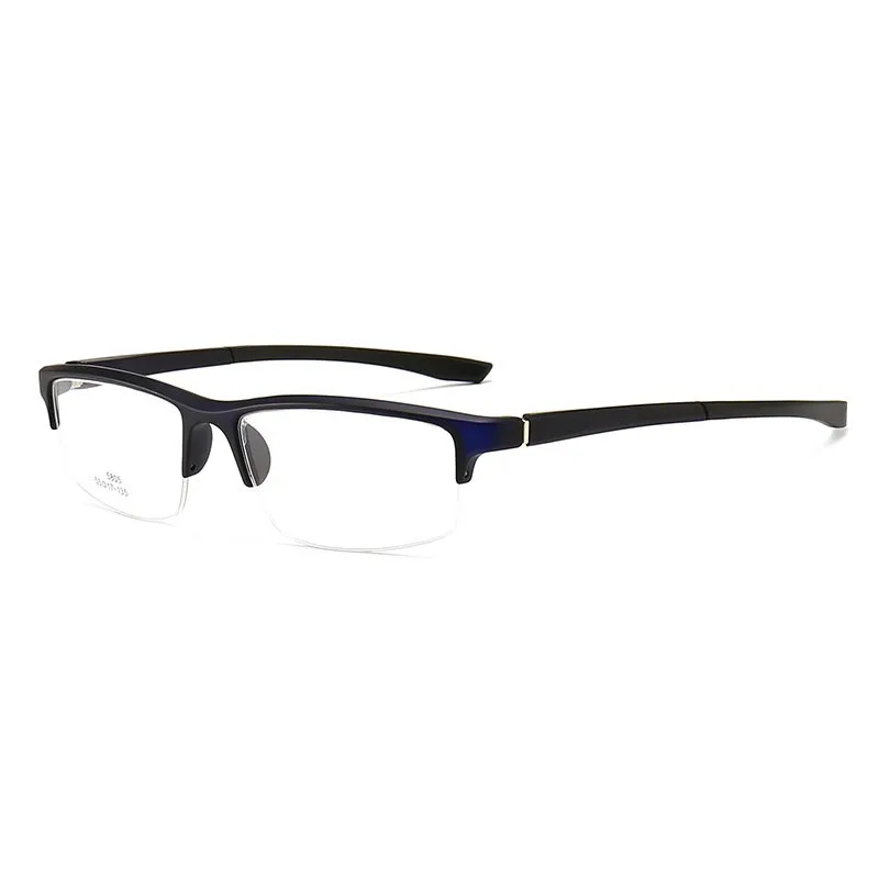 Hotochki Unisex Semi Rim PC Plastic Resin Frame Eyeglasses 5805