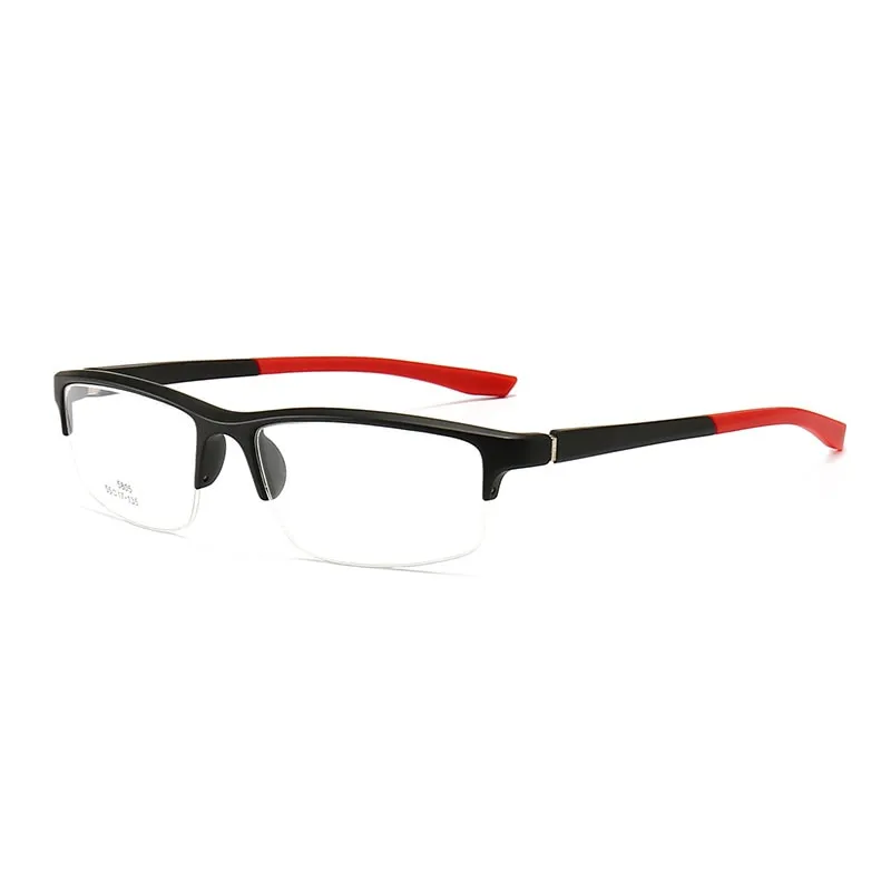 Hotochki Unisex Semi Rim PC Plastic Resin Frame Eyeglasses 5805