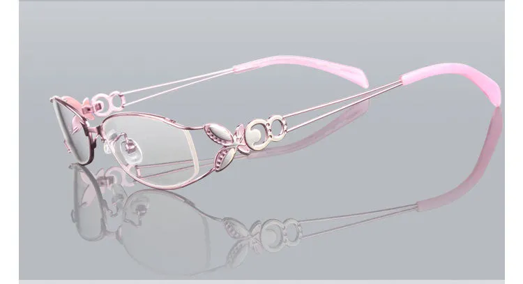 Hotochki Women's Full Rim Eyeglasses Butterfly Alloy 6150