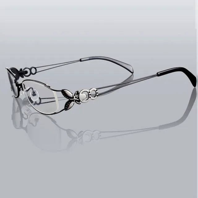 Hotochki Women's Full Rim Eyeglasses Butterfly Alloy 6150