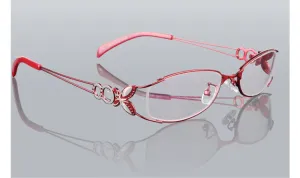 Hotochki Women's Full Rim Eyeglasses Butterfly Alloy 6150