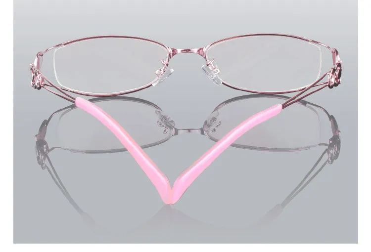 Hotochki Women's Full Rim Eyeglasses Butterfly Alloy 6150