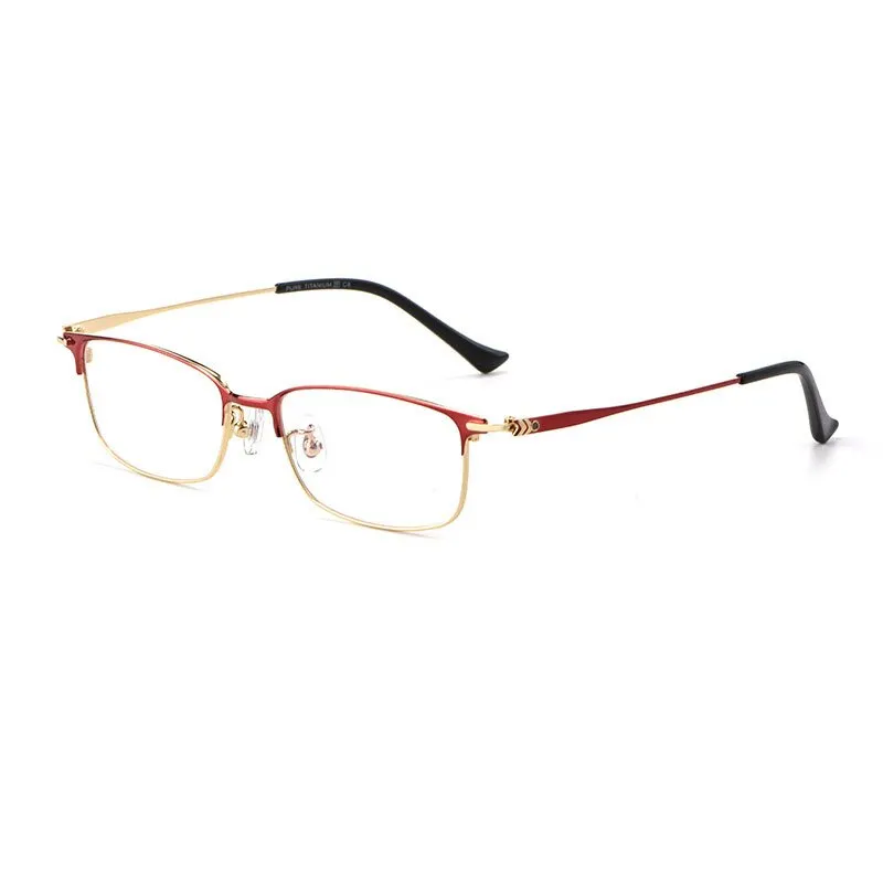 Hotochki Women's Full Rim Titanium Frame Eyeglasses 86061