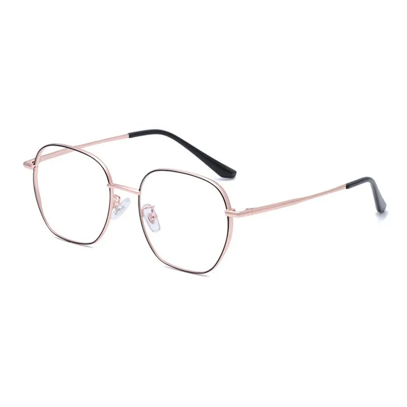 Hotony Unisex Full Rim Polygonal Round Titanium Frame Eyeglasses 1119