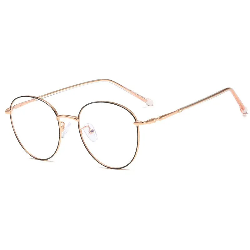 Hotony Unisex Full Rim Round Alloy Eyeglasses 29167