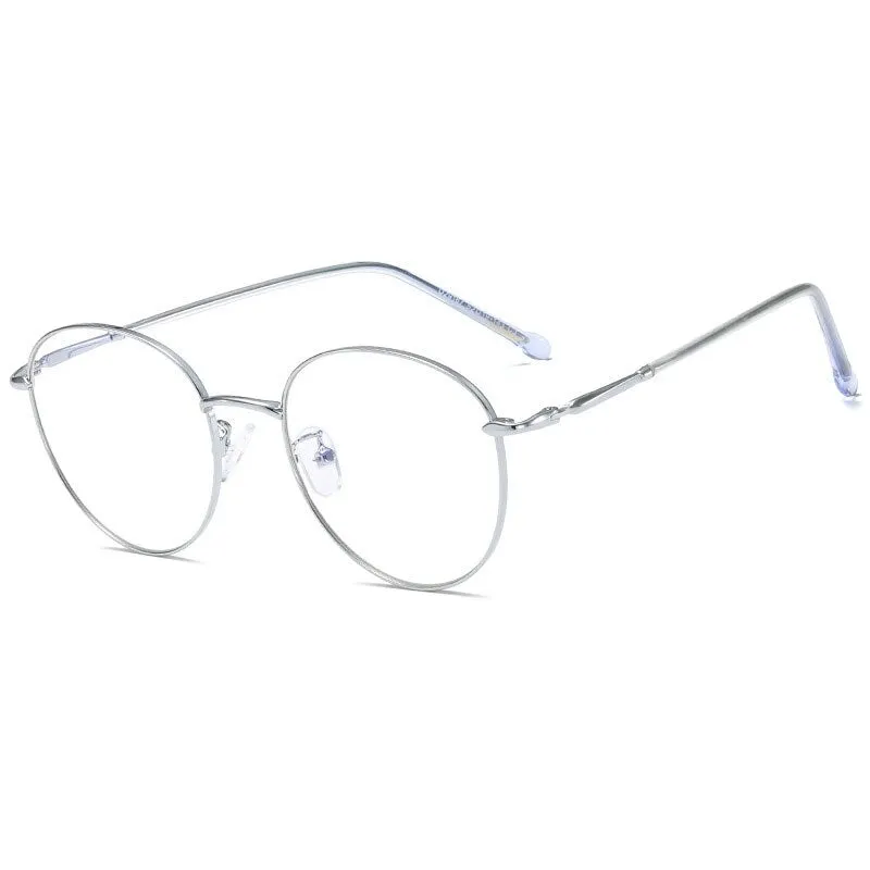 Hotony Unisex Full Rim Round Alloy Eyeglasses 29167