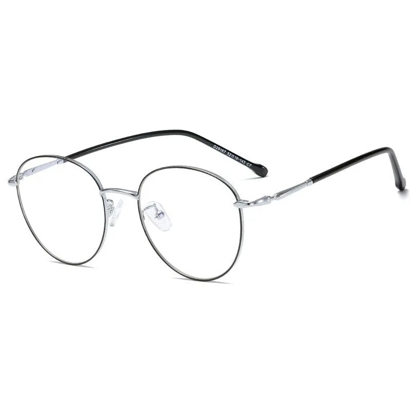 Hotony Unisex Full Rim Round Alloy Eyeglasses 29167