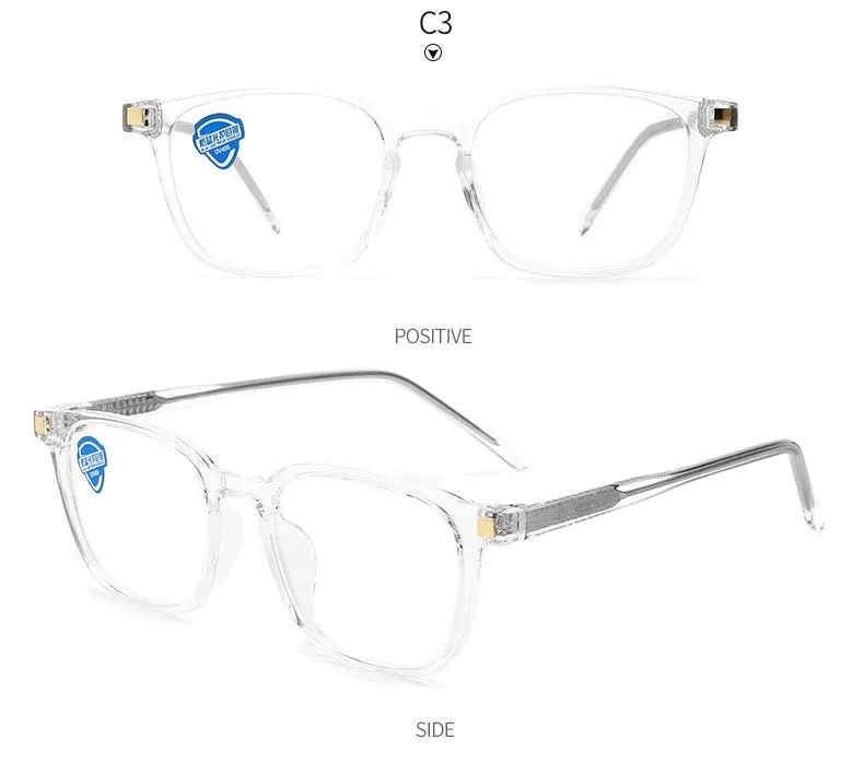 Hotony Unisex Full Rim Square Acetate Frame Eyeglasses 8845