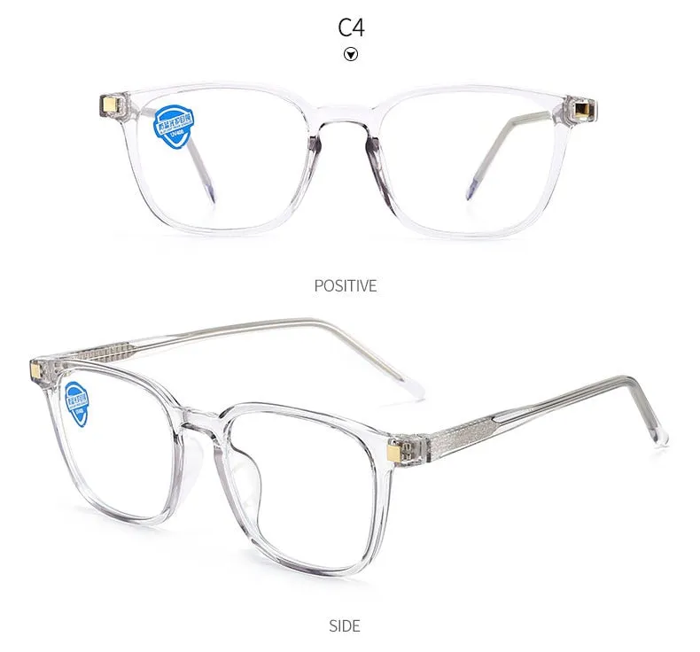 Hotony Unisex Full Rim Square Acetate Frame Eyeglasses 8845