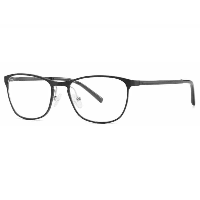 Hotony Unisex Full Rim Square Alloy Spring Hinge Frame Eyeglasses 6290