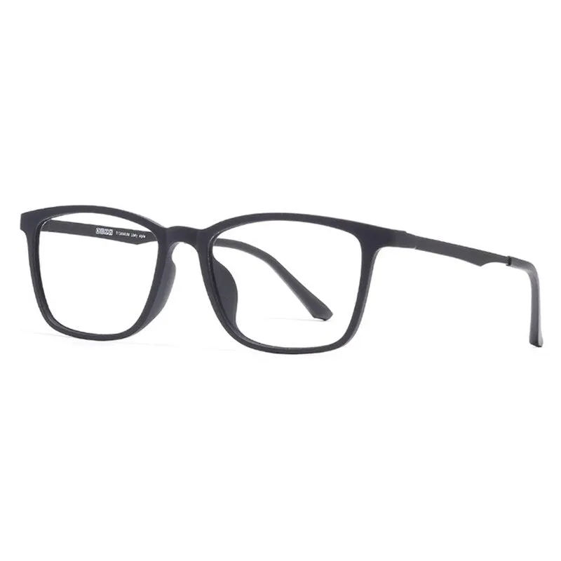 Hotony Unisex Full Rim Square Ultem Frame Eyeglasses 8808