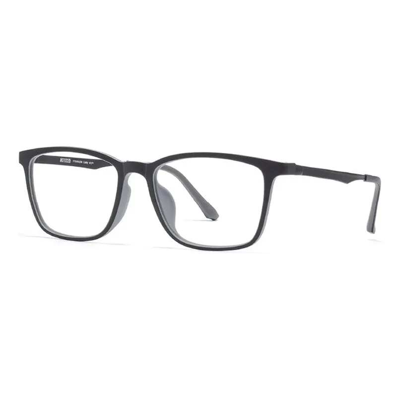 Hotony Unisex Full Rim Square Ultem Frame Eyeglasses 8808