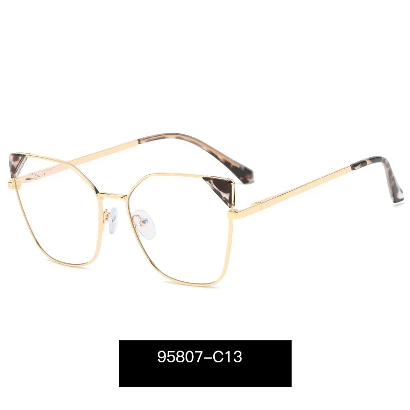 Hotony Women's Full Rim Cat Eye Alloy Frame Eyeglasses 95807