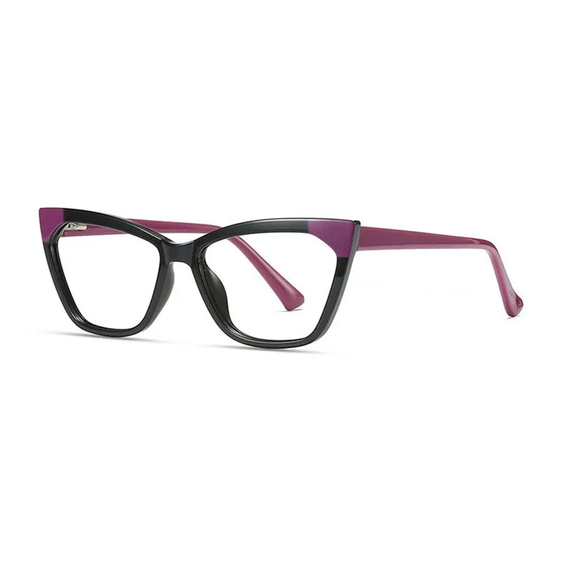 Hotony Women's Full Rim Cat Eye TR 90 Frame Eyeglasses 2040