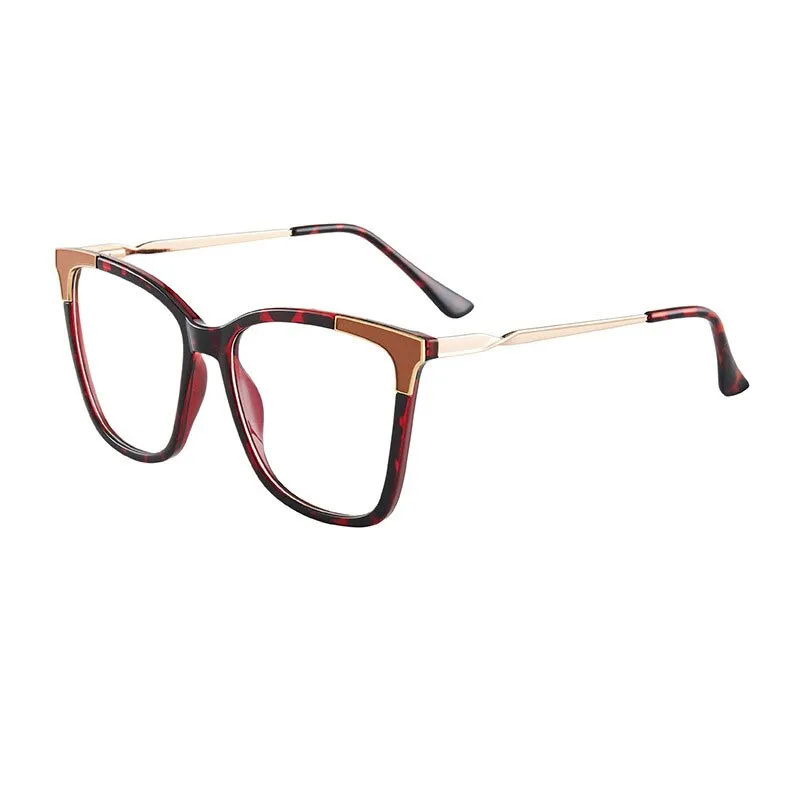 Hotony Women's Full Rim Cat Eye TR 90 Resin Frame Eyeglasses 7050