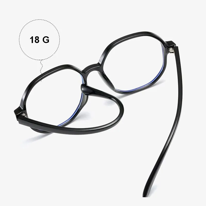 Hotony Women's Full Rim Polygon Round Tr 90 Eyeglasses B9005ds