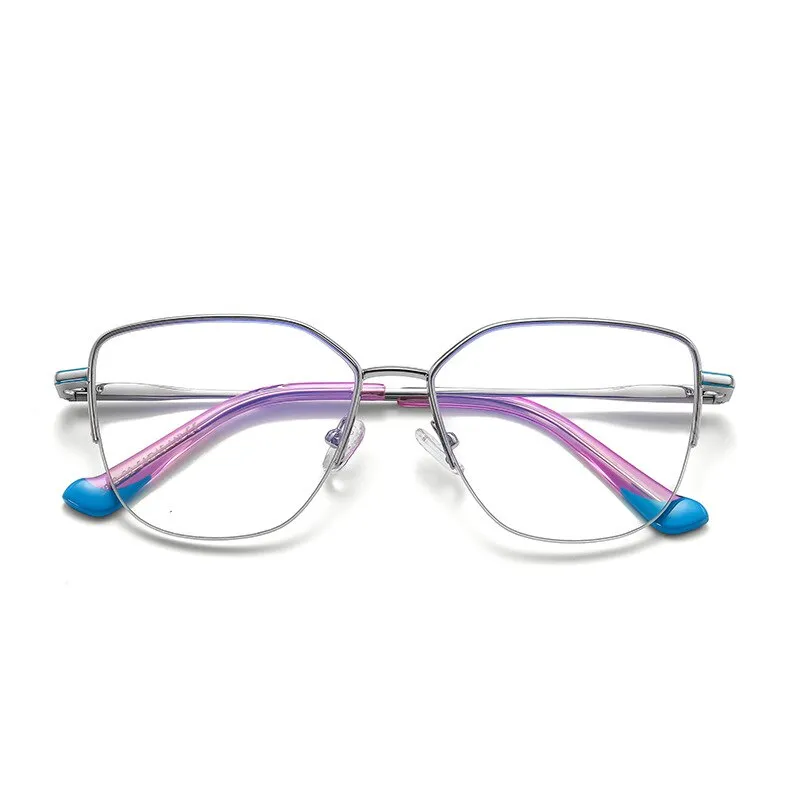 Hotony Women's Full Rim Square Alloy Eyeglasses 3028