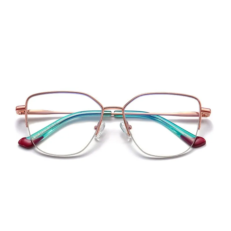 Hotony Women's Full Rim Square Alloy Eyeglasses 3028