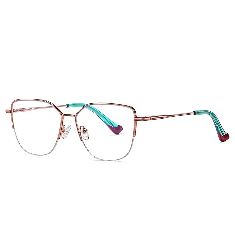 Hotony Women's Full Rim Square Alloy Eyeglasses 3028