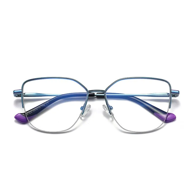 Hotony Women's Full Rim Square Alloy Eyeglasses 3028