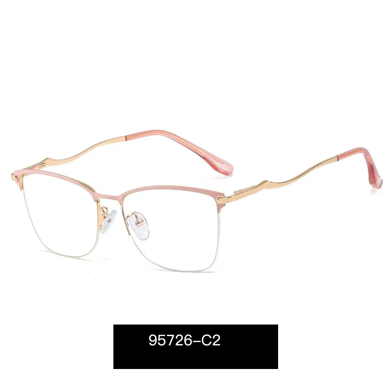 Hotony Women's Full Rim Square TR 90 Resin Alloy Frame Eyeglasses 95726