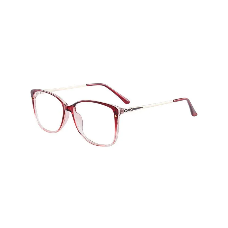 Hotony Women's Full Rim TR 90 Resin Square Frame Eyeglasses 7034